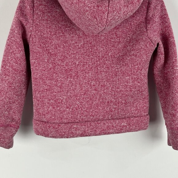 George Kids Hooded Sweater Size 6 S Pink Full Zip Long Sleeve Pockets Lined - Picture 8 of 8